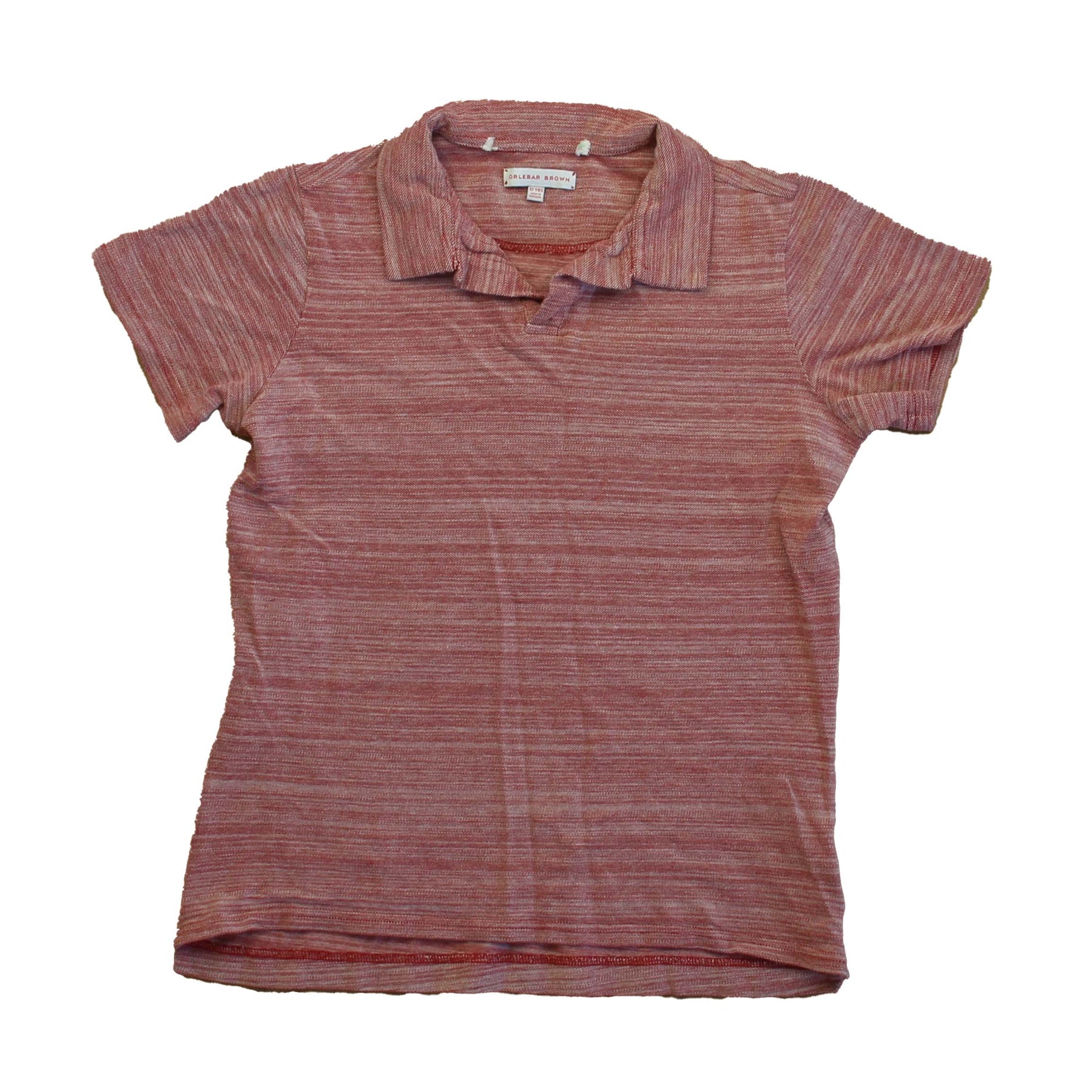 Orlebar Braun Jungen rotes Poloshirt