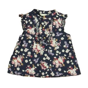 Janie and Jack Mädchen Marineblau florale Bluse 7805819191356