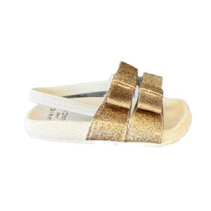 Janie and Jack Mädchen weiß , Gold Sandalen 7805826662460