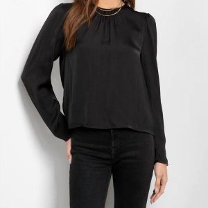 massives Charise Top in schwarz