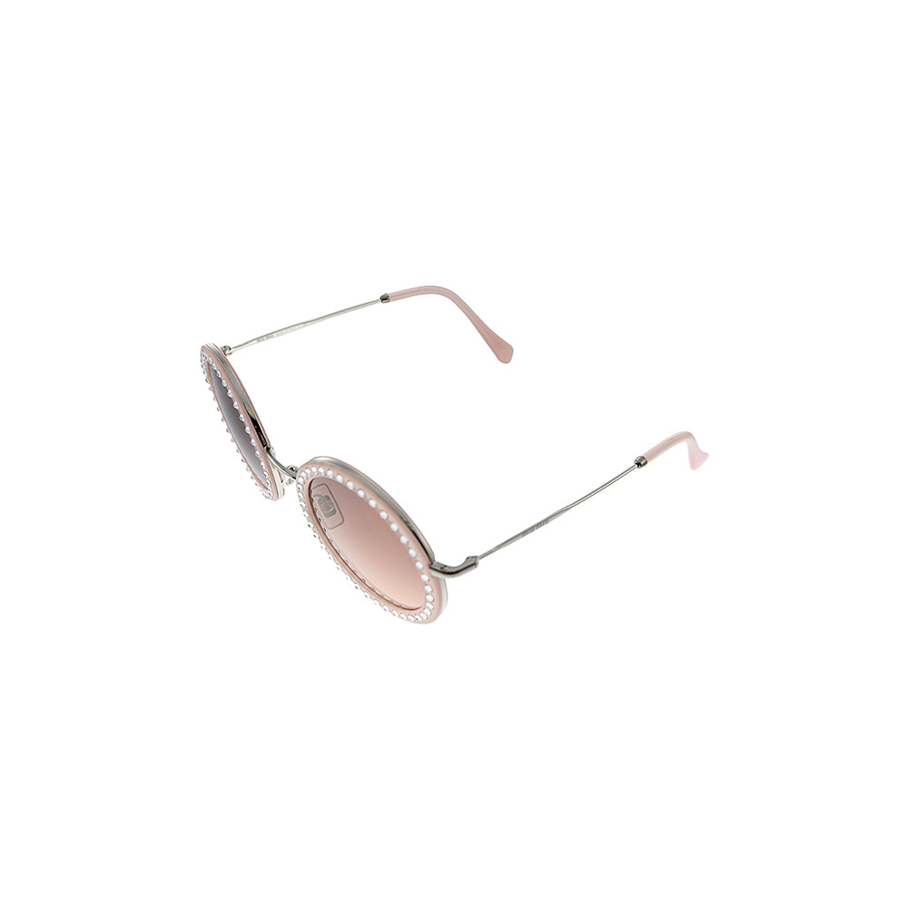 Miu Miu MU 59US 1530A5 48mm Damen runde Sonnenbrille