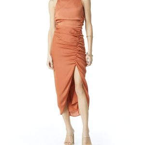 Leanna Kleid aus gebackenem Ton