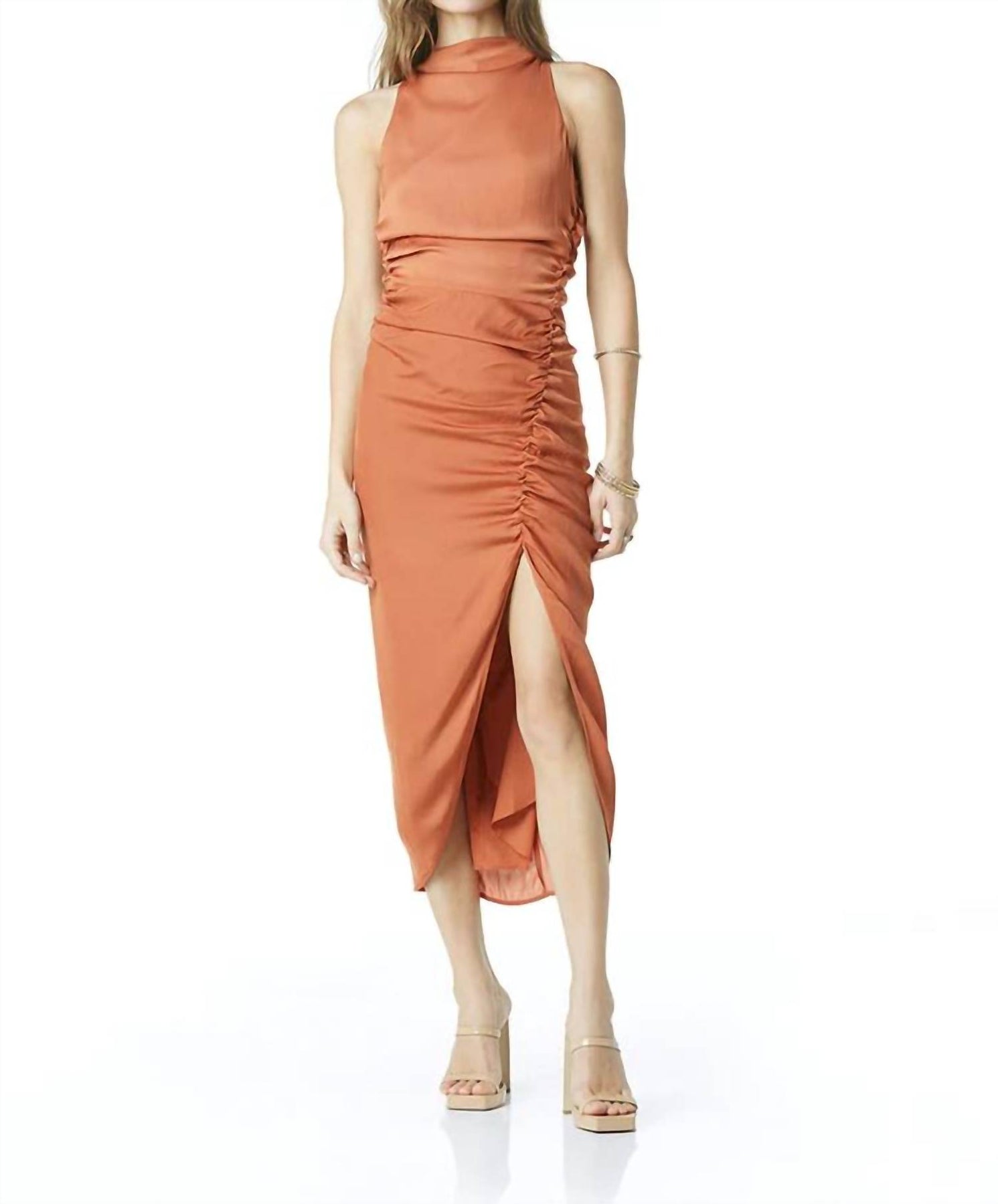 Leanna Kleid in gebackener Ton