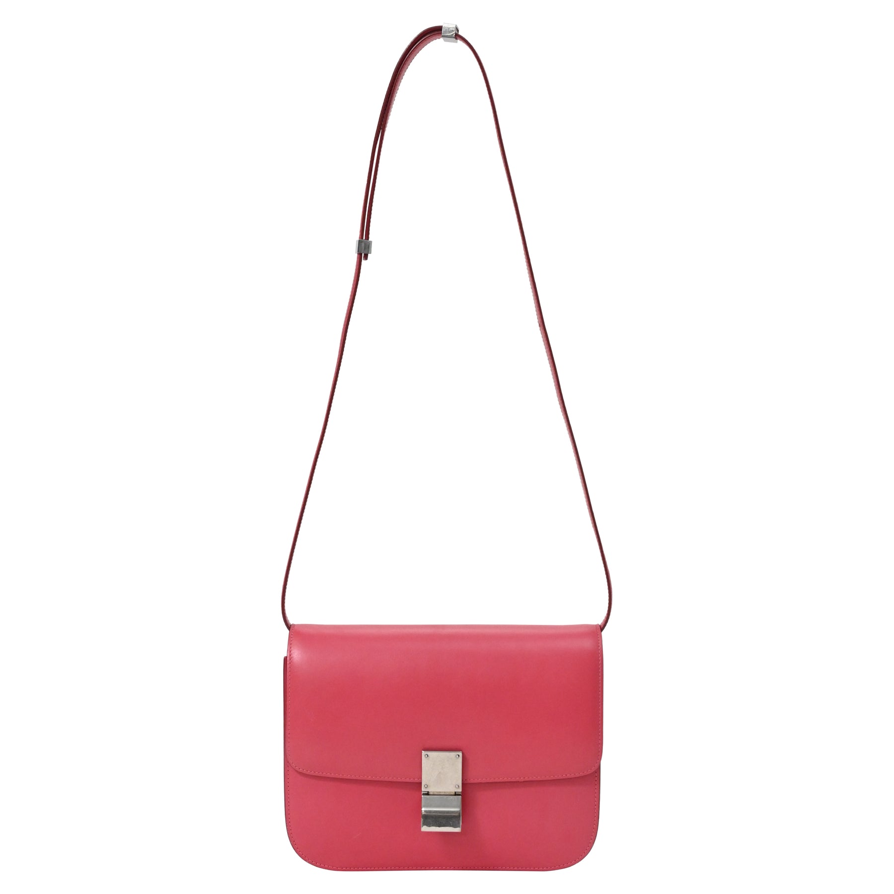 Celine Klassisch Box mittel aus rosa Kalbsleder