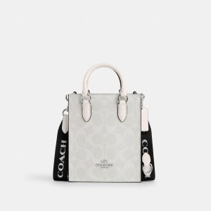 Coach Outlet North South Mini Tote in signierter Leinwand