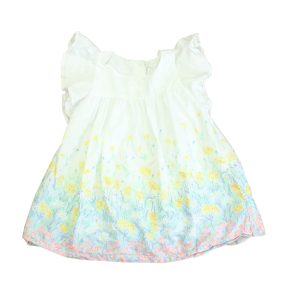 Janie and Jack Mädchen weiß-gelbes florales Kleid 7805829480508