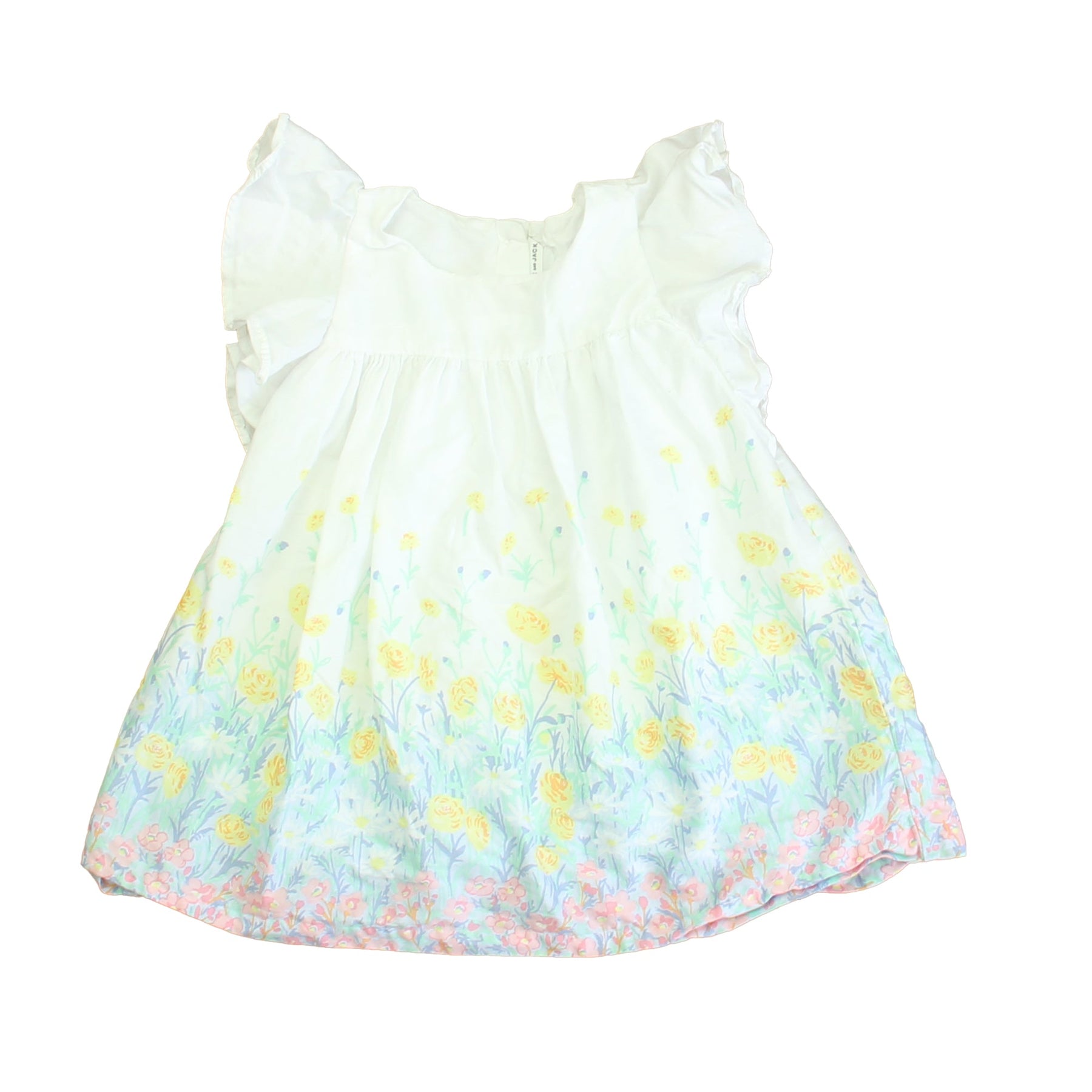Janie and Jack Mädchen Weiß – Gelb Blumenkleid