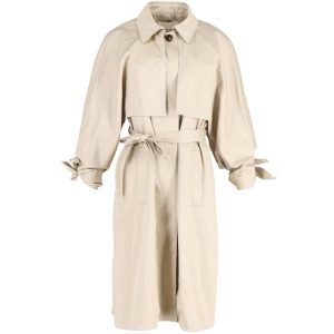 Chloe Belted Grabenmantel aus beige Baumwolle 7833152290876
