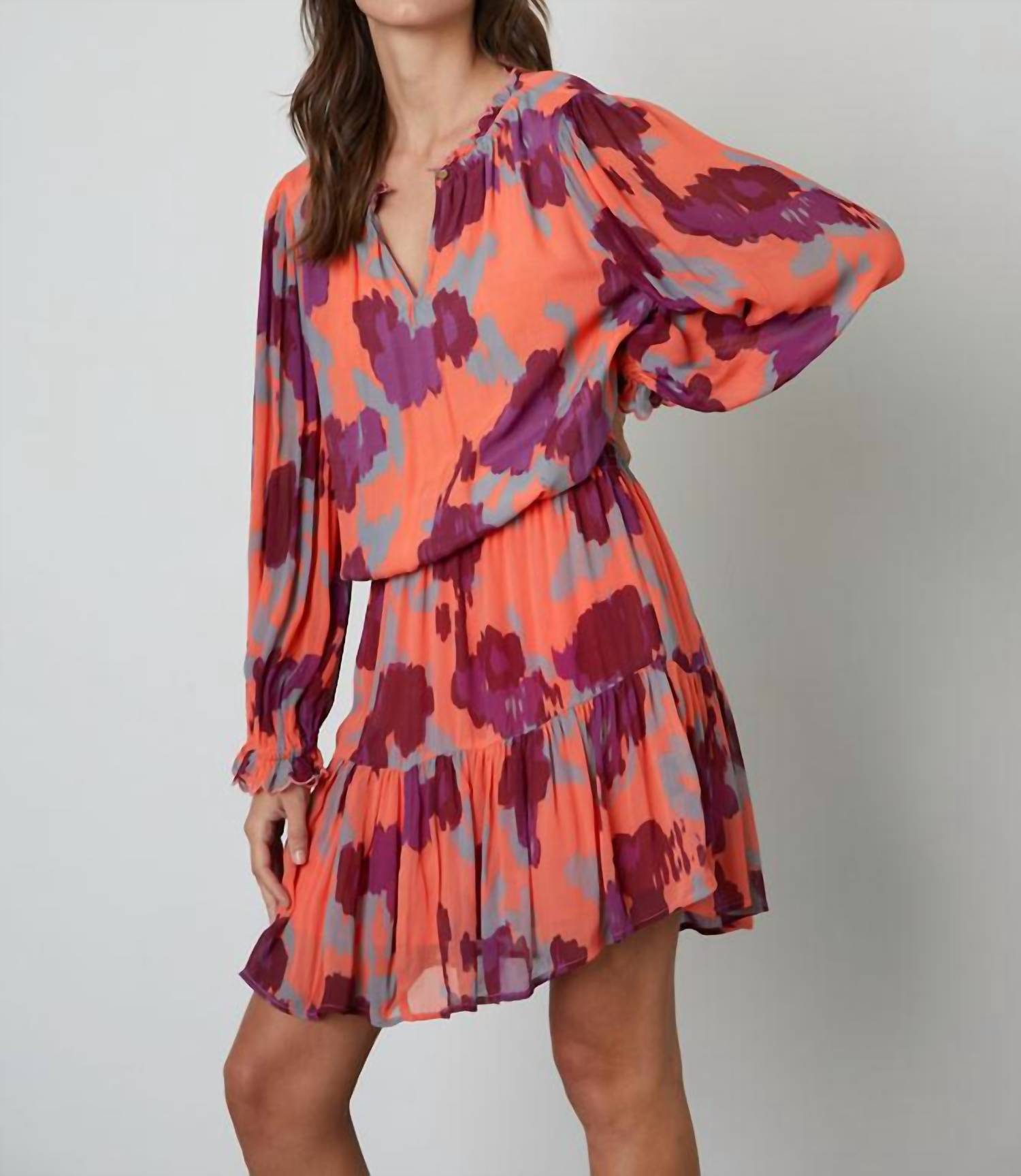 Regina Kleid in Koralle