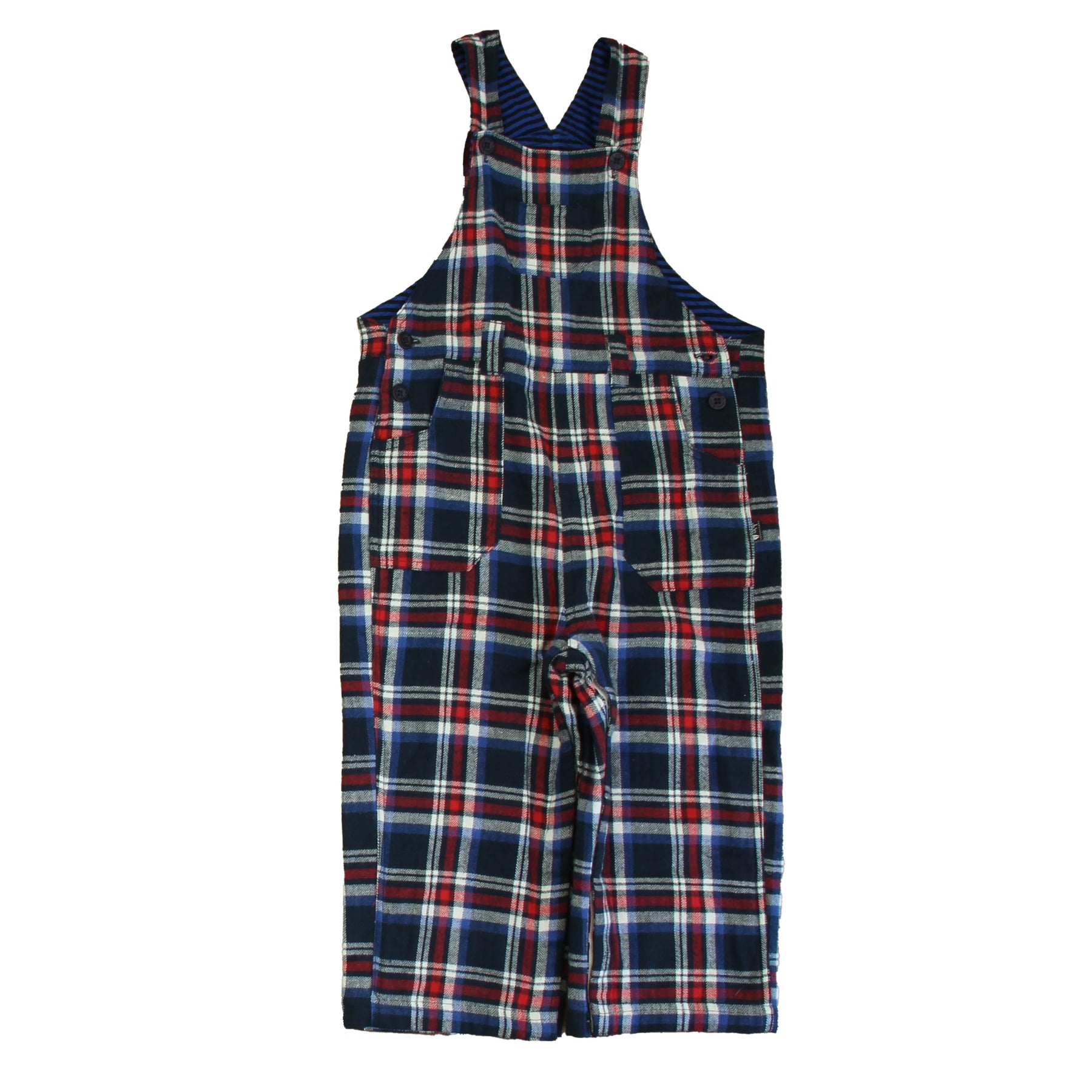 JoJo Maman Bebe Jungen Rot – Dunkelblaue Overalls