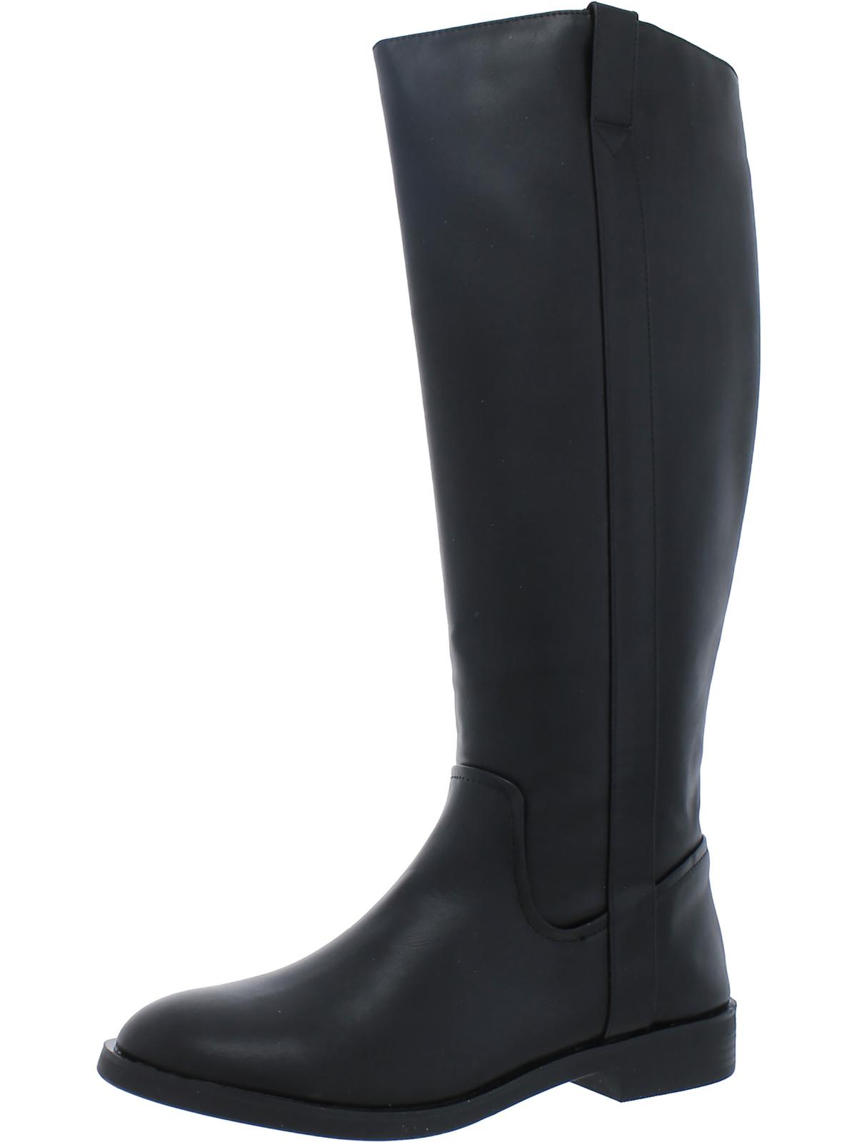Josephine Damen Kunstleder Reit kniehohe Stiefel