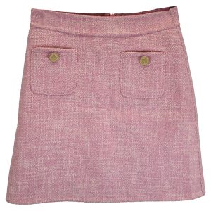 Sandro Paris Mini gaella a-line Rock in rosa Tweed 7833171394620