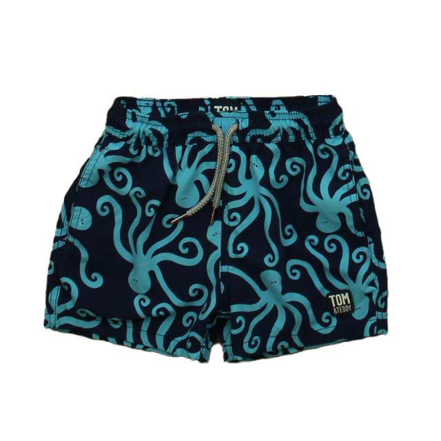 Tom & Teddy Jungen Schwarz – Blaue Octopus Trunks