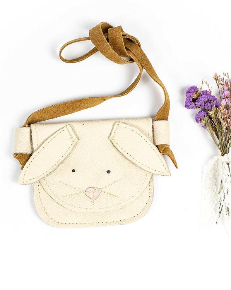Creme Hasen Critters Leder Handtasche Kleinkind & Kinder