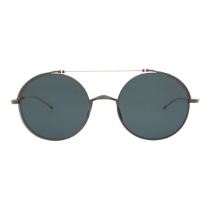 Round-Frame Metal Sonnenbrille