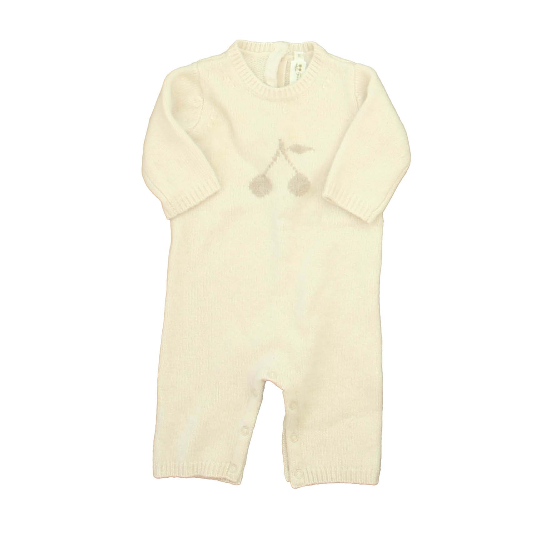 Bonpoint Mädchen Pale Rosa Kirschen Langarm Outfit s