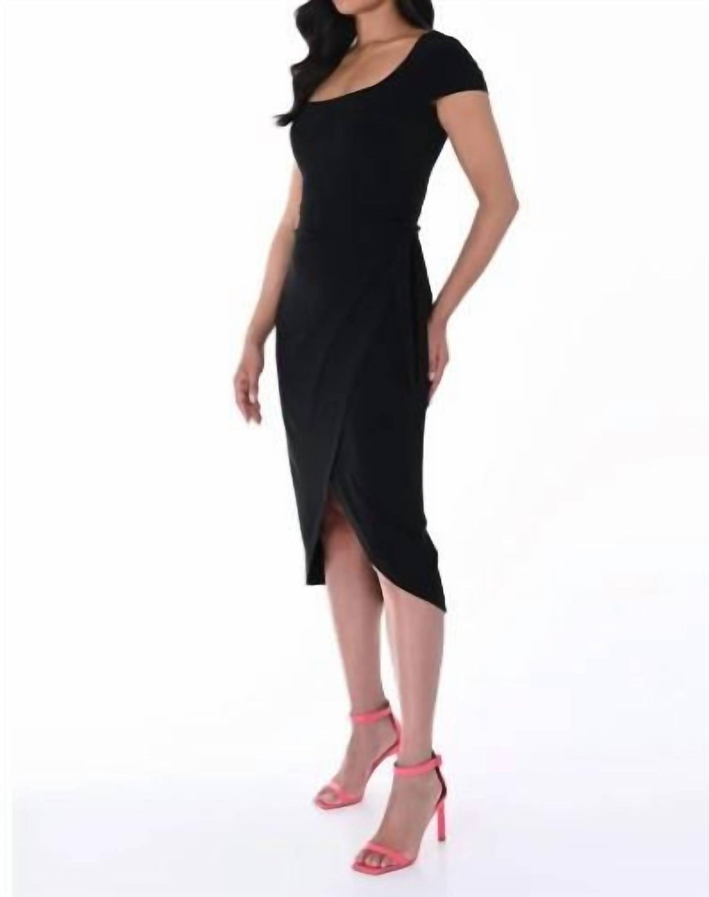 Kleid aus Baumwolle in Schwarz
