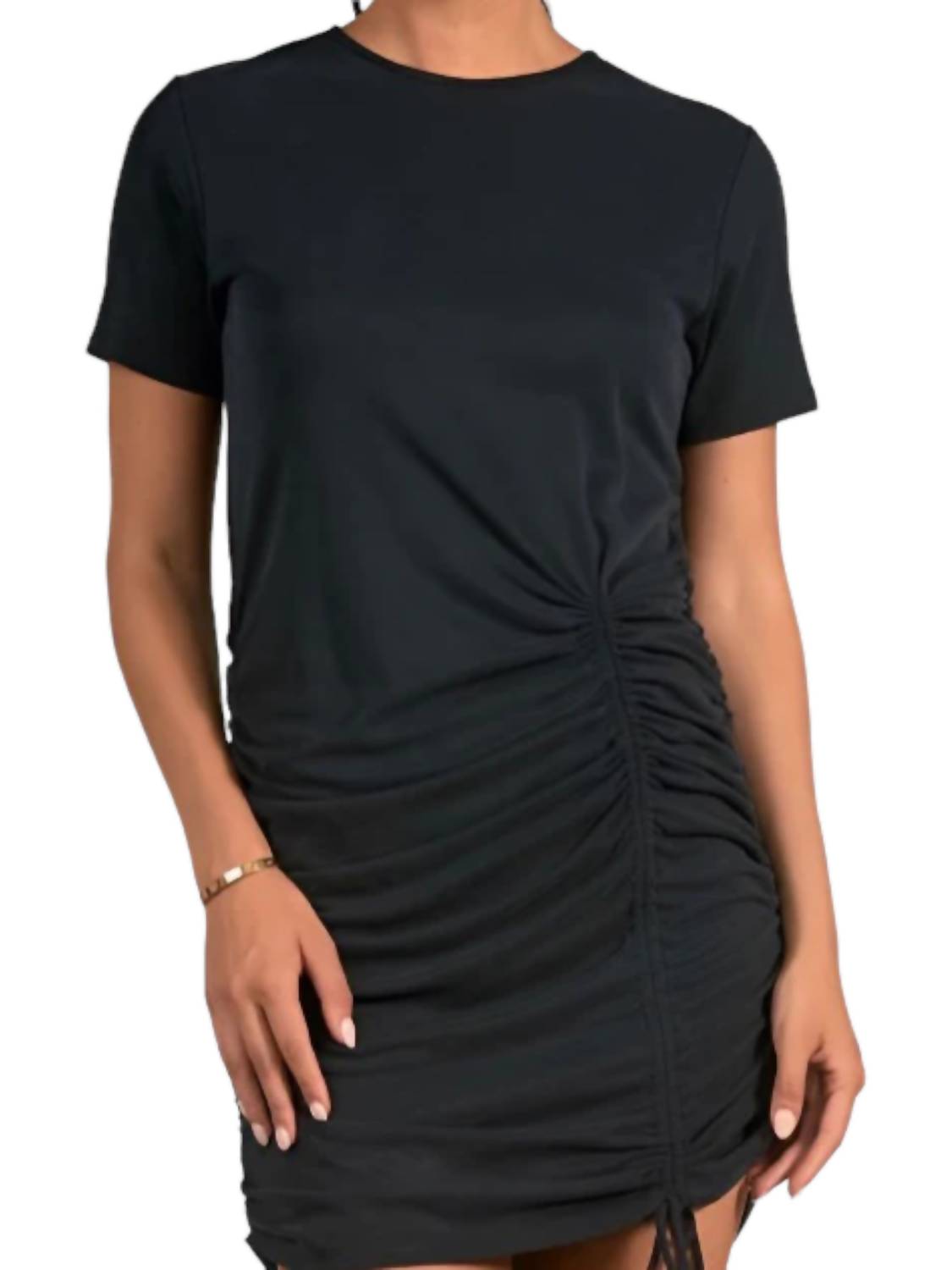 Vacation Ready Einschultriges Kleid in Schwarz