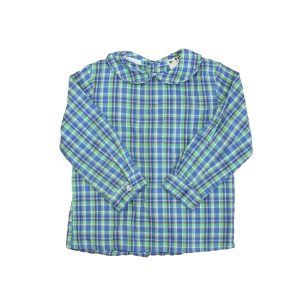 The Bailey Jungen Jungen blau , grün plaid Knopf nach unten langen Ärmel 7805819977788