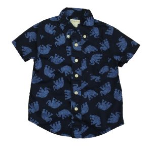 Crewcuts Jungen Marine Elefanten Knopf nach unten Kurzarm 7805829939260