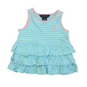 Ralph Lauren Mädchen blau-weiß-rosa Tank Top 7805827088444