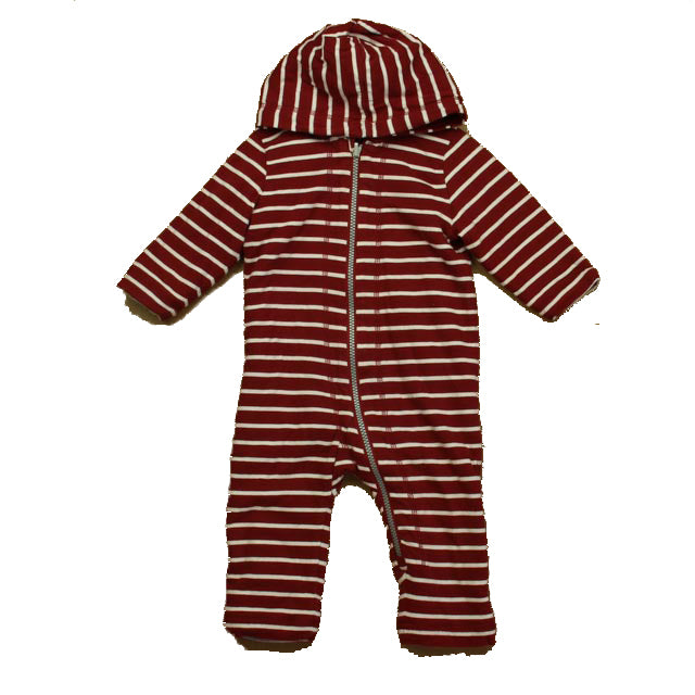 Hanna Andersson Jungen Weinrot Stripe Langarm-Outfit