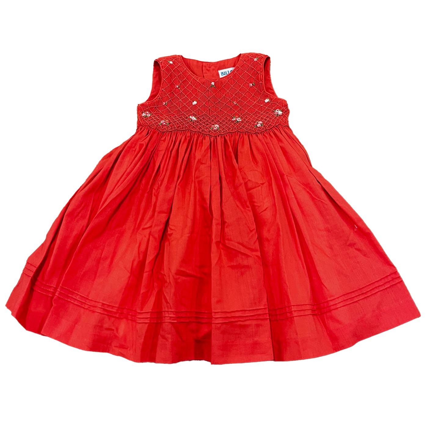 Luli & Me Mädchen Koralle Smocked Kleid