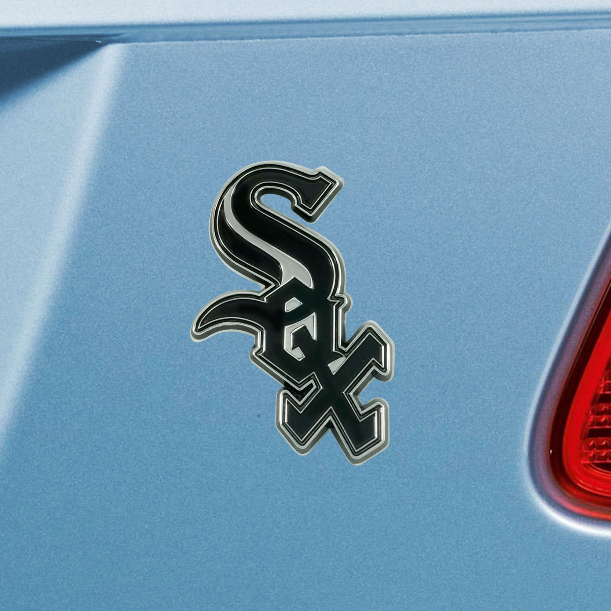 Fanmats Chicago Weiß Sox 3D Chrom Metall Emblem