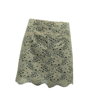 Sandro Paris Lace kurzer Rock aus beige Polyamid 7833161891900