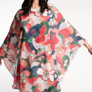 Bree Cape Kleid in rot 7704731746364