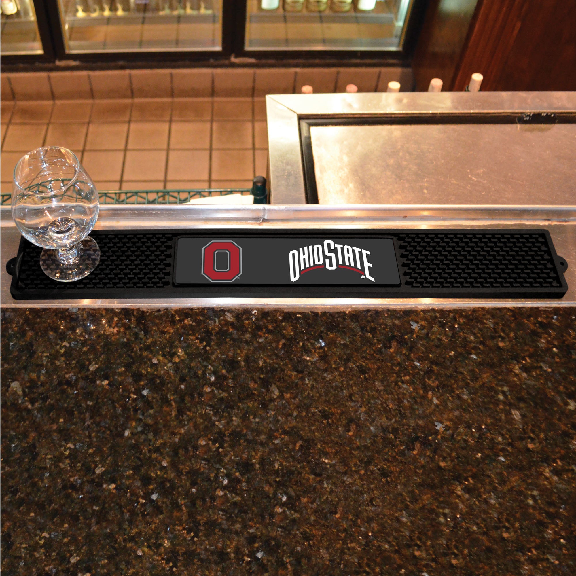 Fanmats Ohio State Buckeyes Bar Drink Mat - 3,25 "x 24"