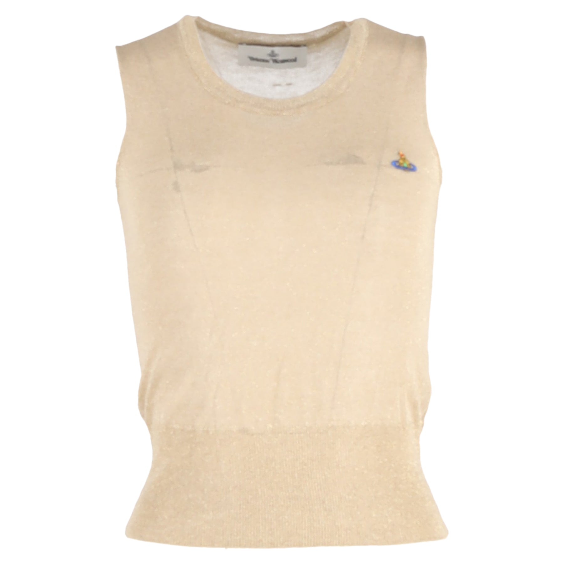 Vivienne Westwood Bea Oberteil aus Gold Lurex