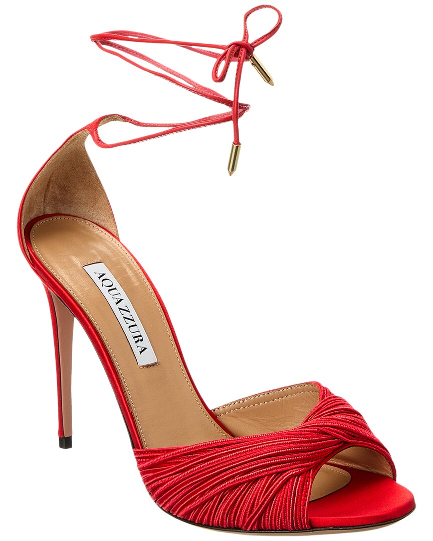 Aquazzura Bellini Schönheit 105 Satin Sandale