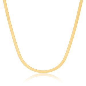 14k Gelbgold Herringbone Kette Halskette