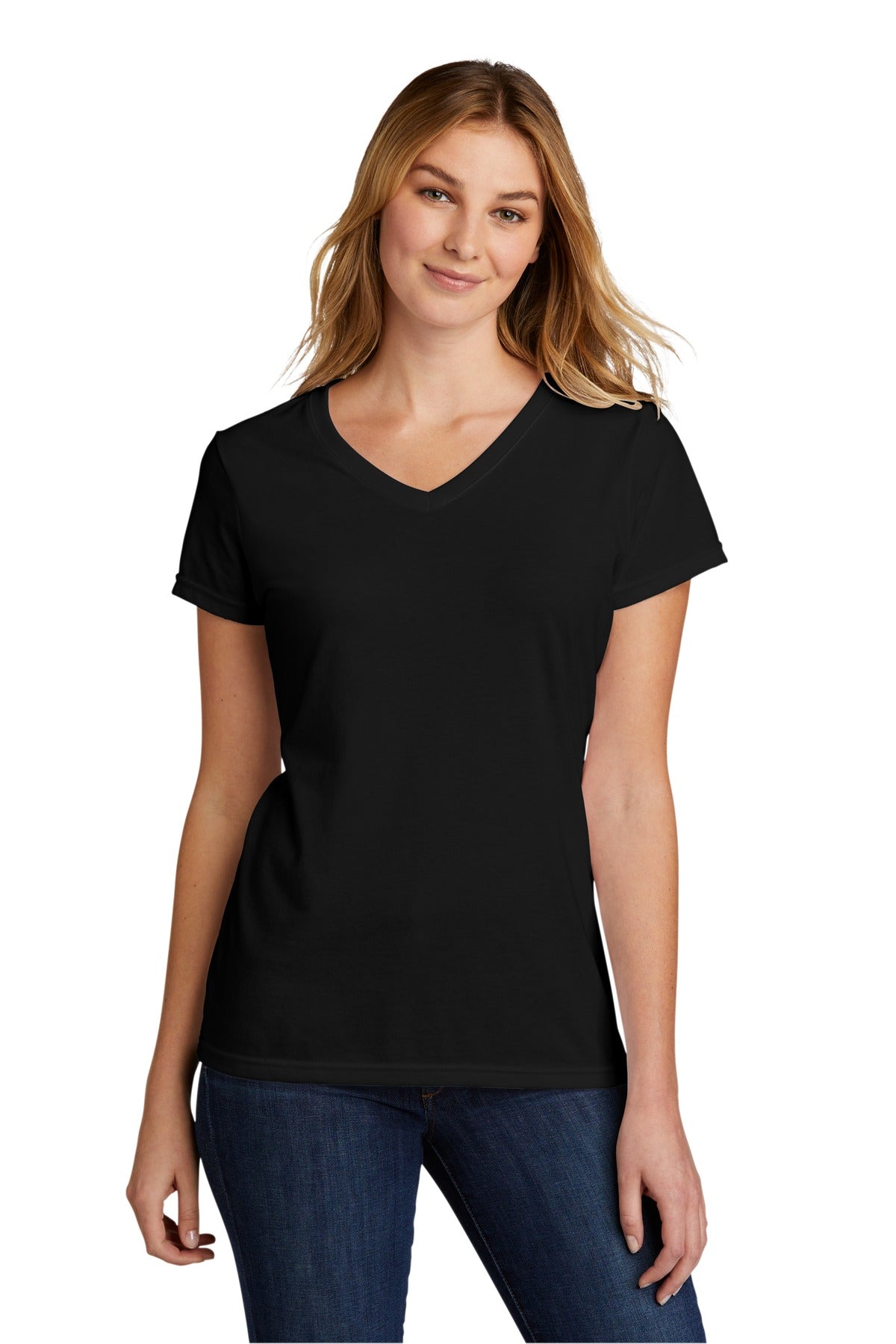 Port & Company Damen Tri-Blend V-Ausschnitt T-Shirt