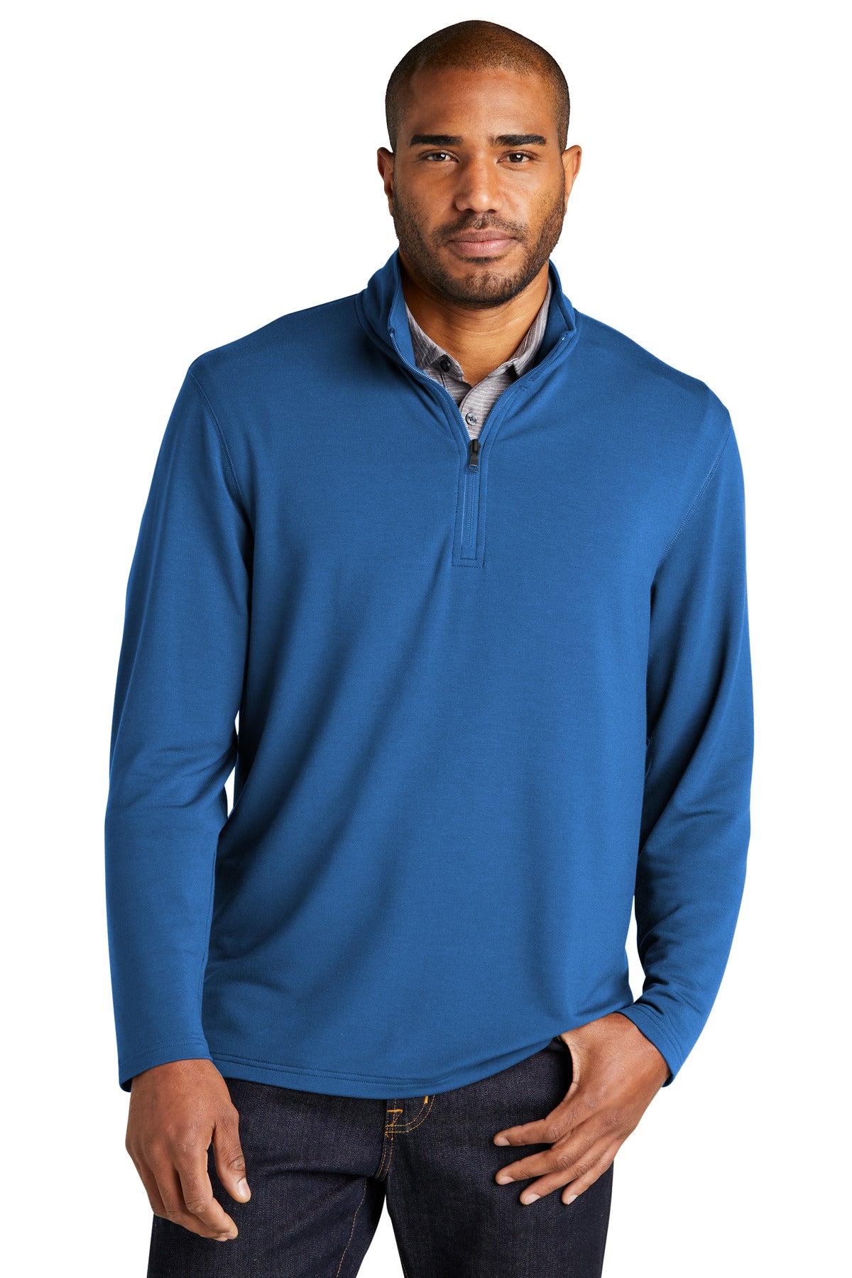 Port Authority Herren Microterry 1/4-Zip Pullover K825