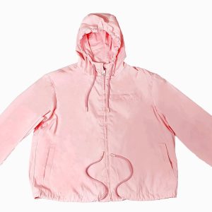 Bally 6301236 Petal Rosa Wasserdichter Kapuzenregenmantel