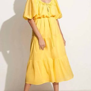 Marloe Maxikleid in Zitrone