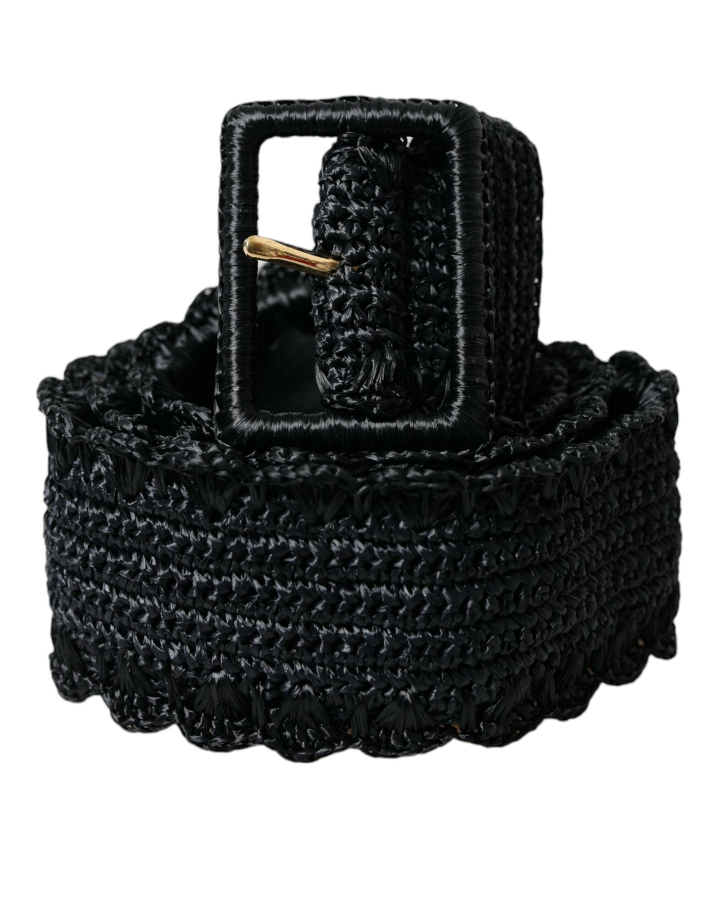 Dolce & Gabbana Geflochtene Leinwand Damen breite Taille Damen Gürtel