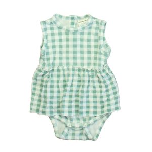Spearmint Love Mädchen grün-weißes Kleid 7805827874876
