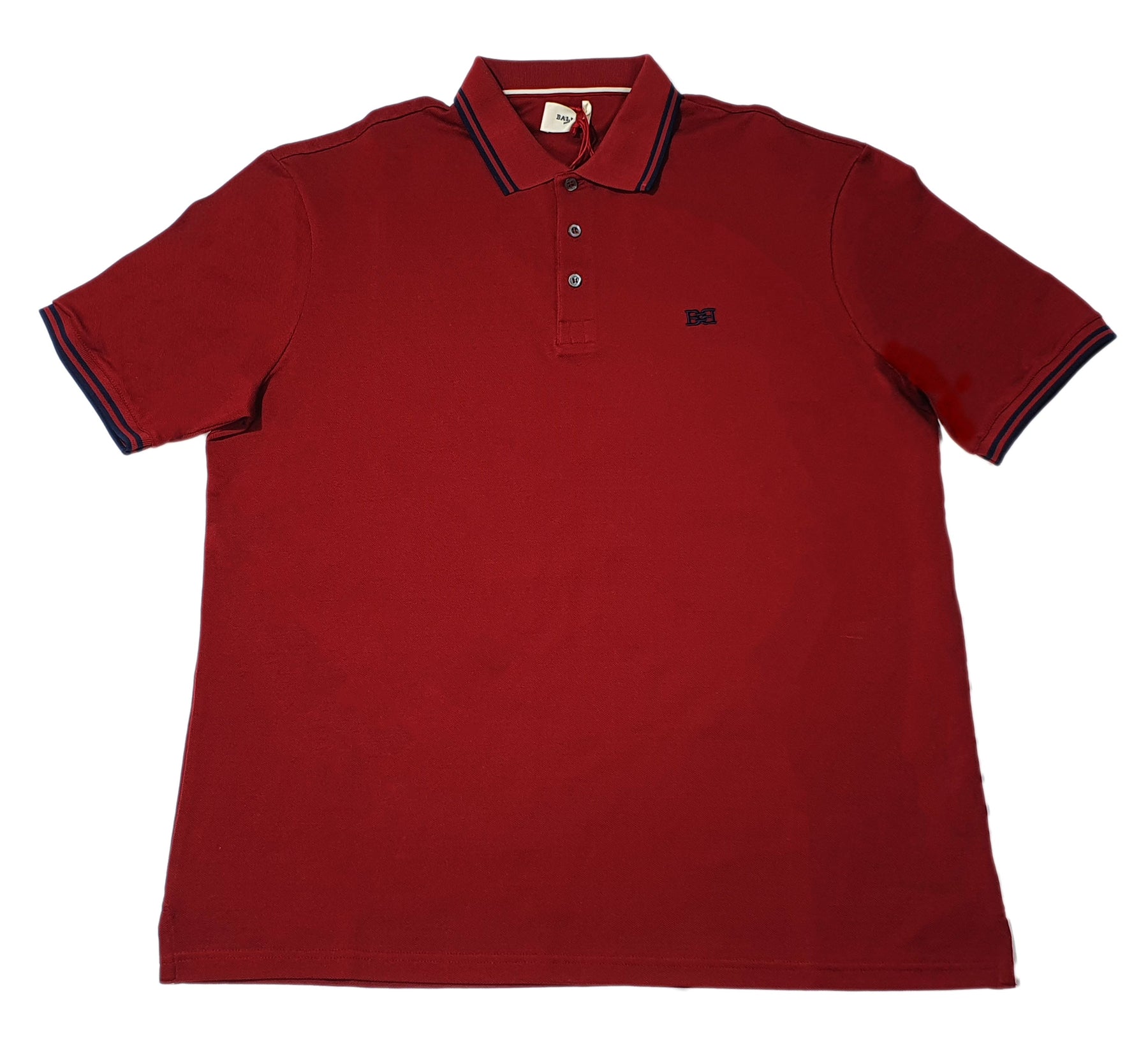 Bally 6240247 Herren rote Baumwolle Poloshirt Größe 3XL