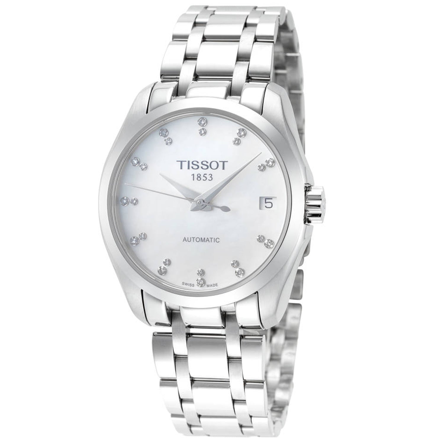 Tissot Damen T-Trend Weiß mother Von Perlmutt Zifferblatt Uhr