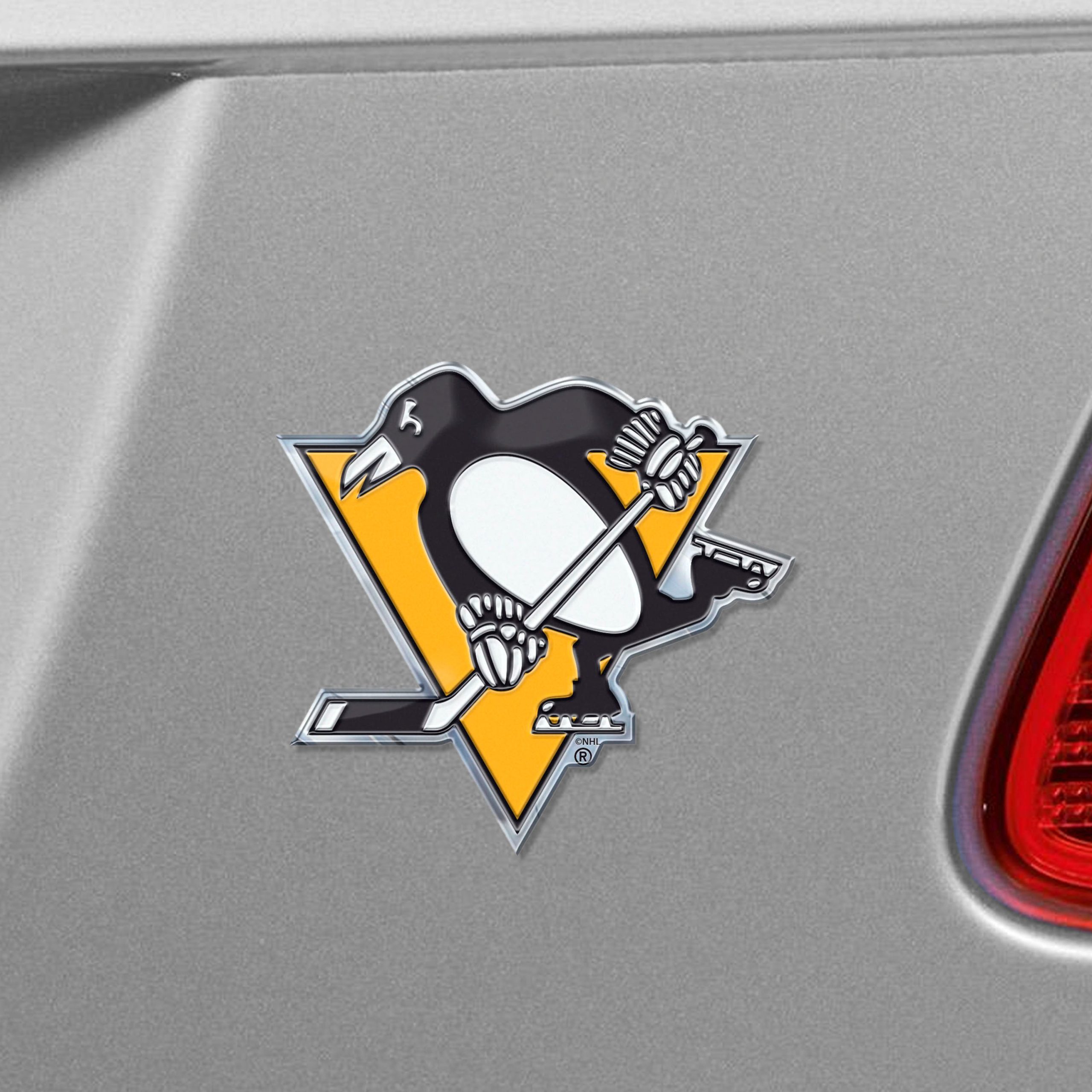 Fanmats Pittsburgh Penguins Heavy Duty Aluminium geprägte Farbe Emblem