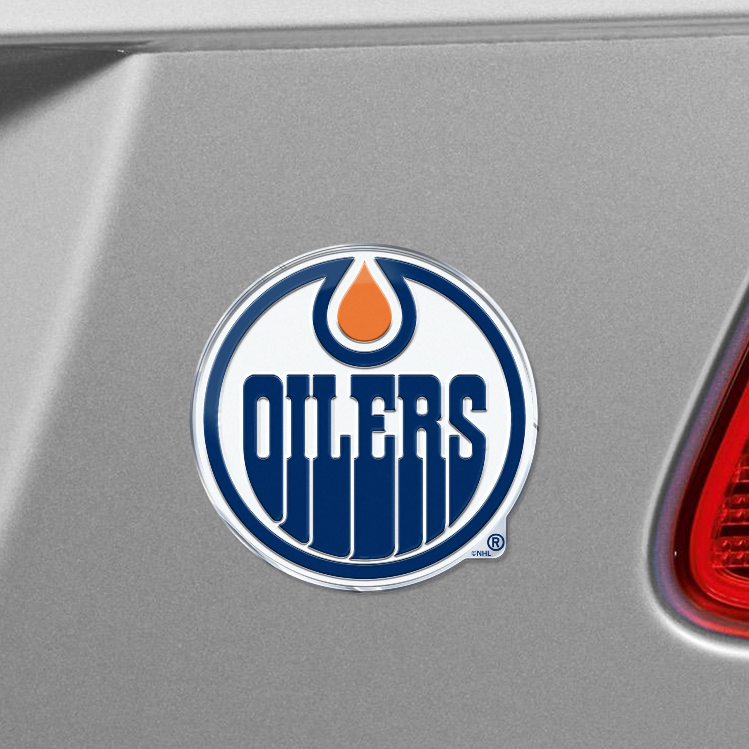 Fanmats Edmonton Oilers Heavy Duty Aluminium geprägte Farbe Emblem