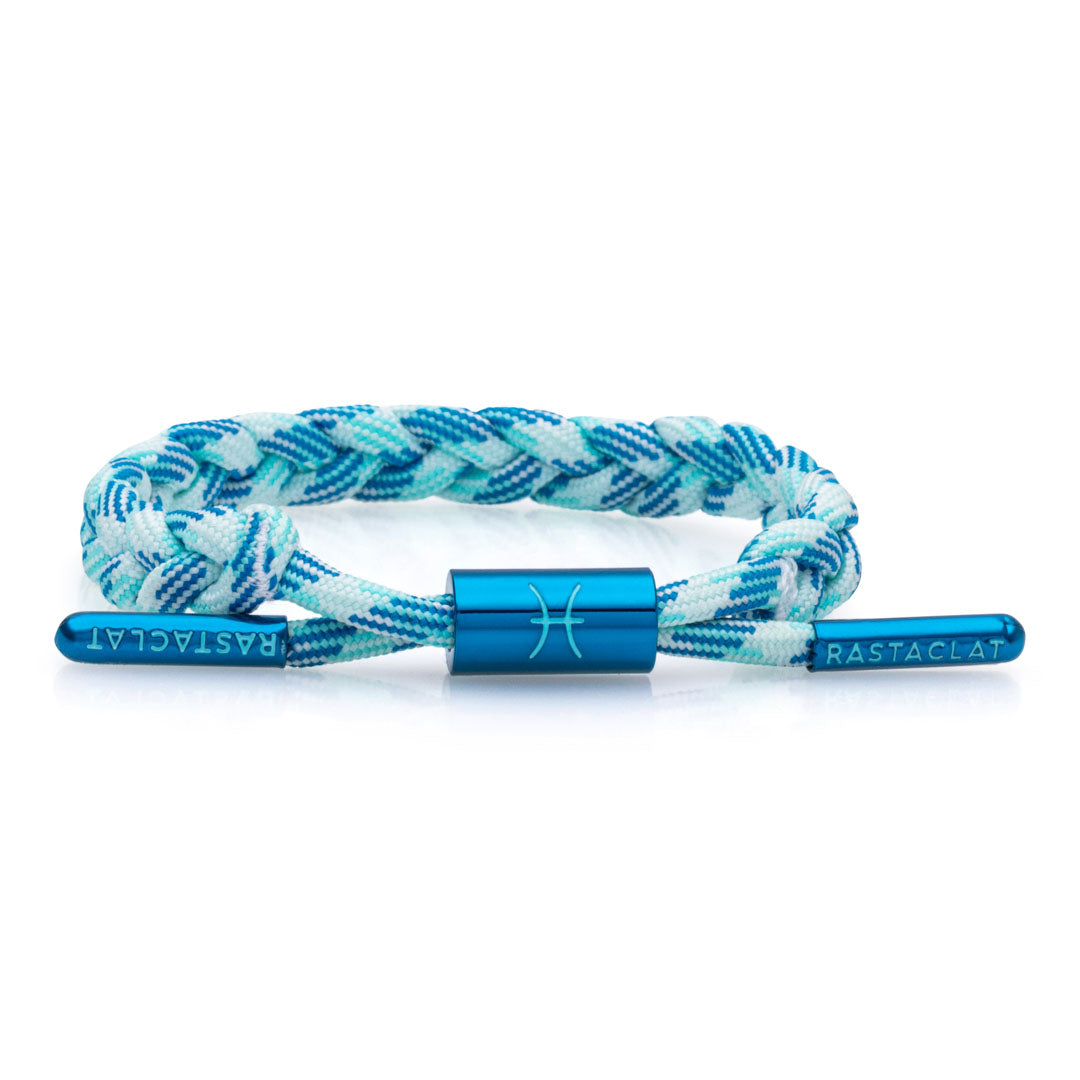 Rastaclat Original Hand geflochten Zodiac (Fische) verstellbares Armband