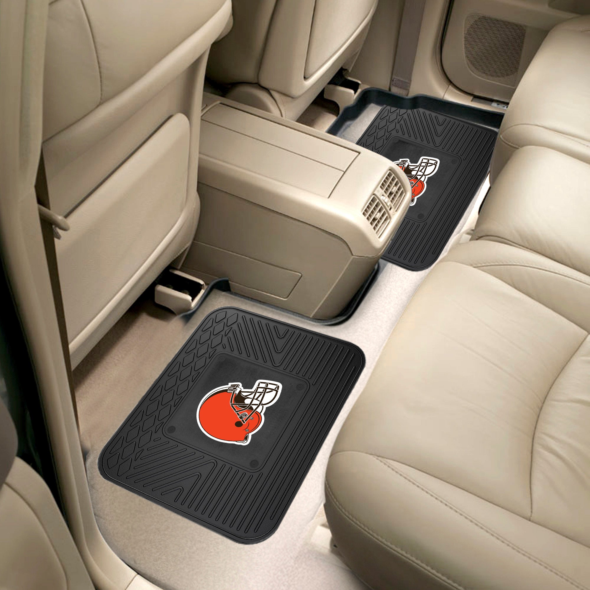 Fanmats Cleveland Browns Rücksitz Auto Utility Matten – 2 Stück Set