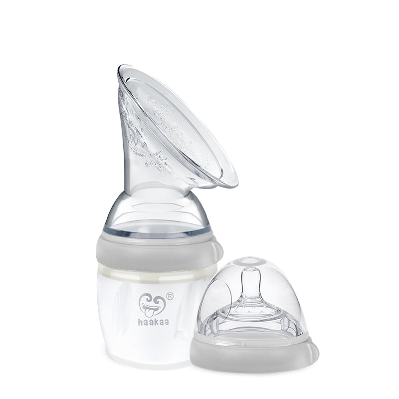 Haakaa Gen 3 Silikon-Brustpumpe Flansch und Flasche Set 160 ml / 6 oz