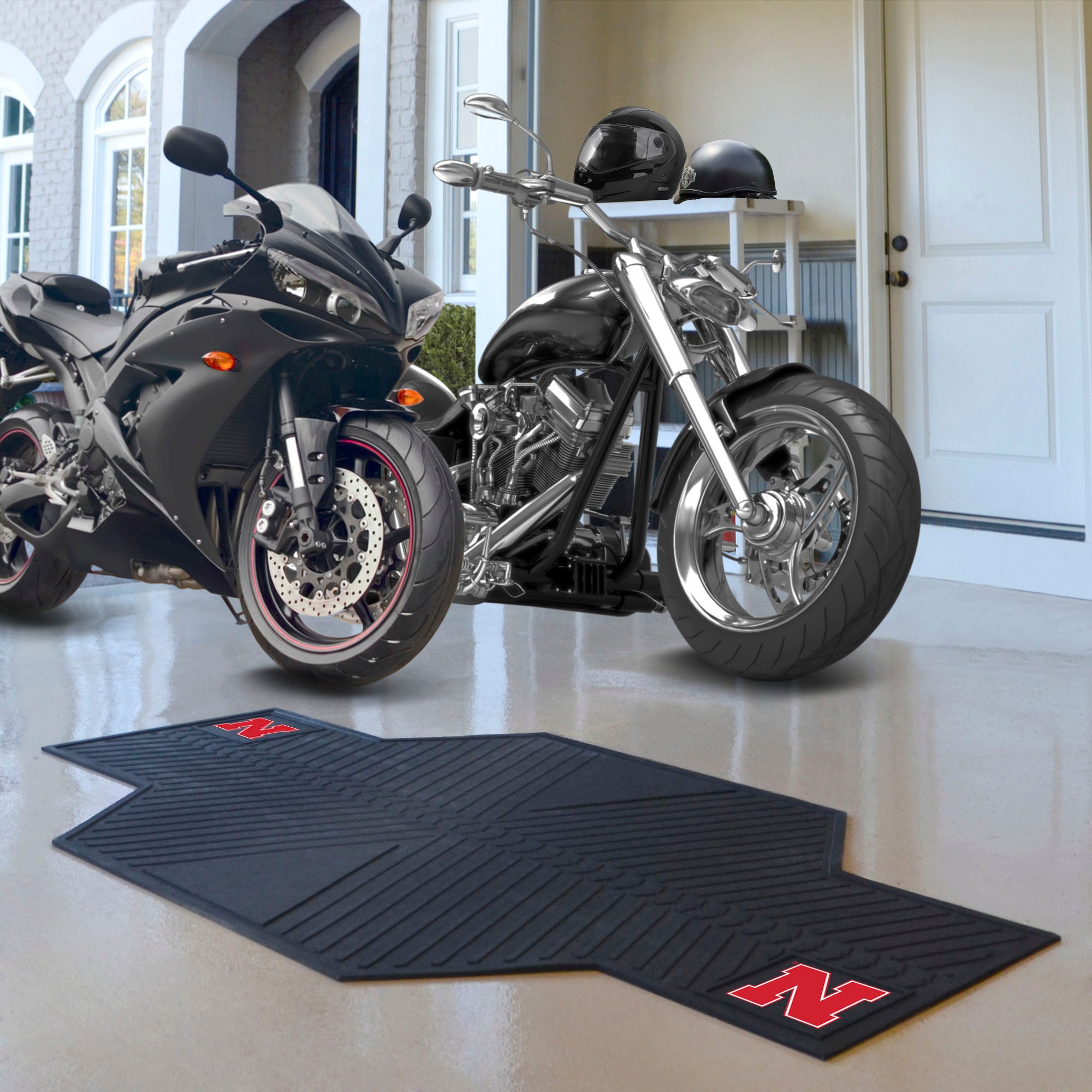 Fanmats Nebraska Cornhuskers Motorradmatte