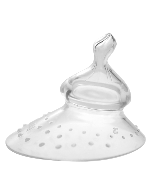 Haakaa Silikon Brustwarzenschutz mit kieferorthopädischer Brustwarze, 1 PK