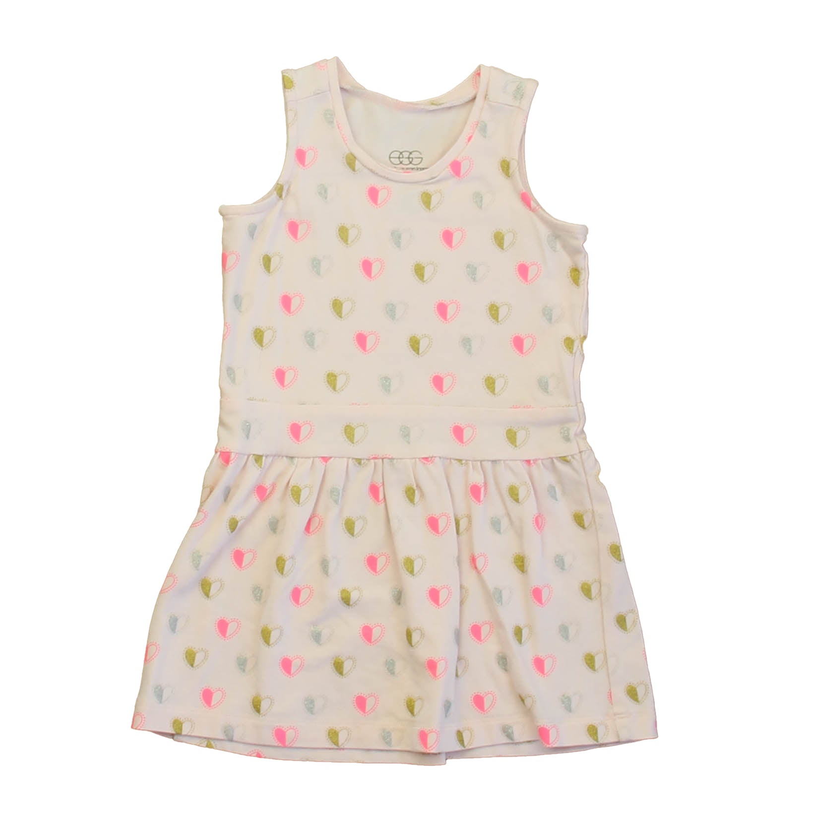Ei Mädchen Rosa – Herzen Kleid